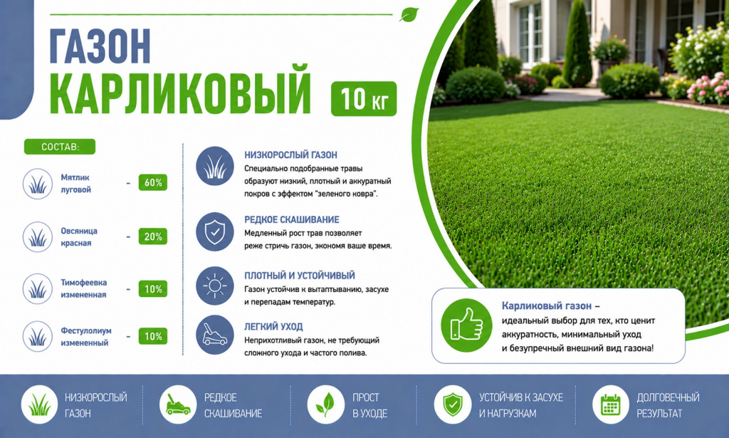 Карликовый газон (10 кг)
